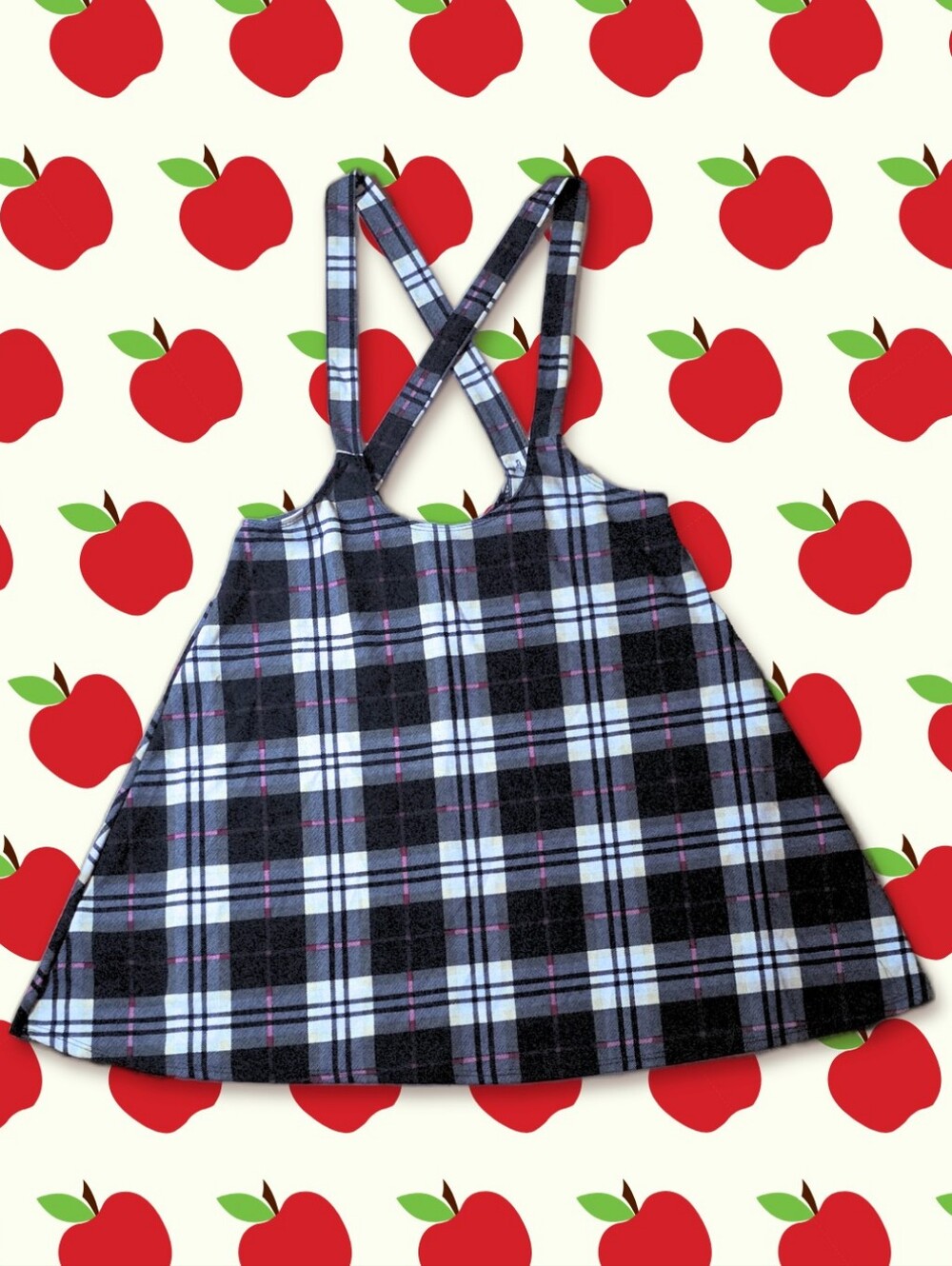 Marianne Size XL / 1XL ~ Classic Tartan Pattern Jumper Skirt